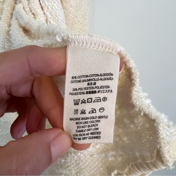 Free People In the Loop Open Front Cardigan in Cream Size Small - Picture 8 of 8